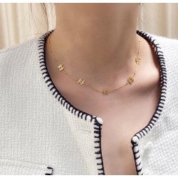 Beautiful color check spring and summer necklace 2023SS CHANEL Chanel